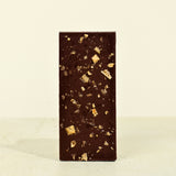 Flakey Sea Salt Dominican Republic 70% dark chocolate mini square, unwrapped