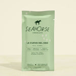 Seahorse Chocolate Colombia bar on a light beige background