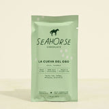 Seahorse Chocolate Colombia bar on a light beige background