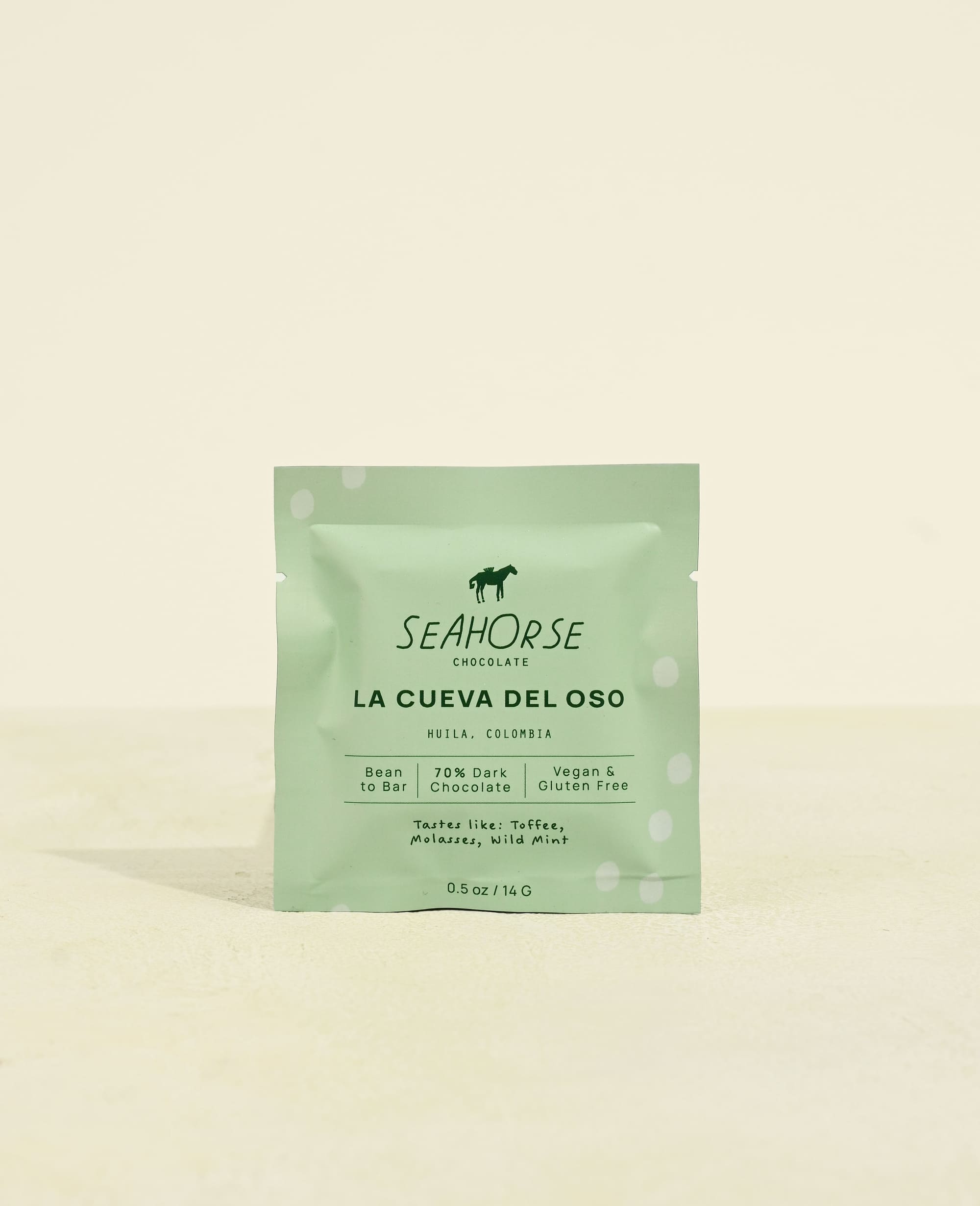 Seahorse Chocolate Colombia chocolate bar half ounce