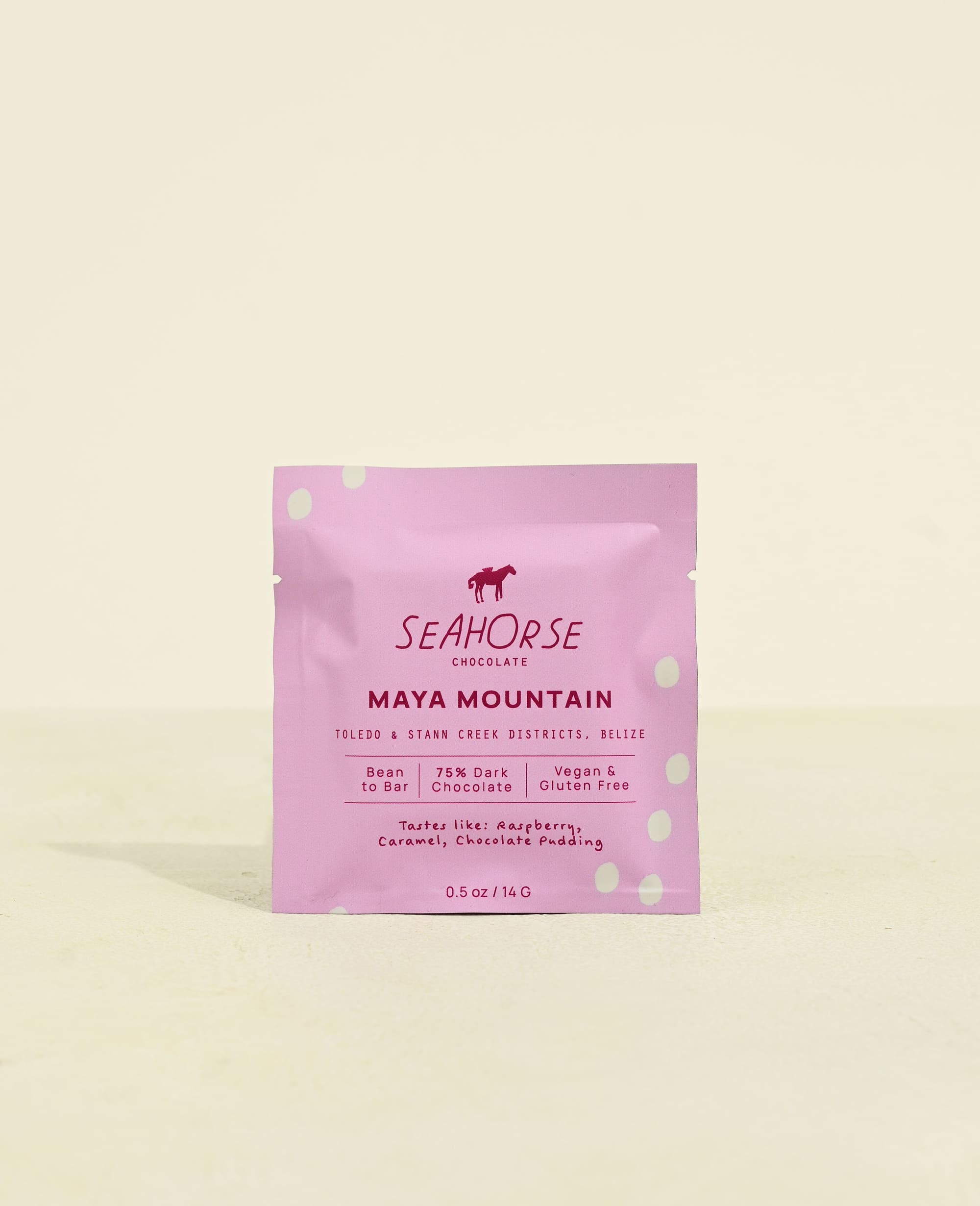 Seahorse Chocolate Belize chocolate bar half ounce