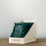 Seahorse Chocolate packaging on a neutral background